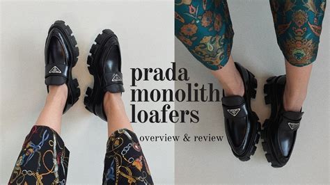 prada brown loafers|prada monolith loafer.